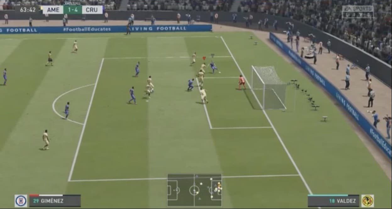 Santiago Giménez y la Máquina fueron los encargados de darle un baile y una goleada a las Águilas de Nicolás Benedetti.