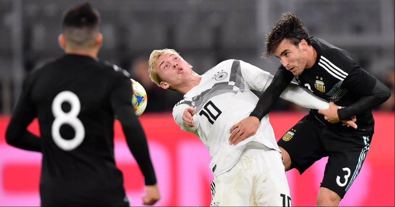 Alemania 2-2 Argentina. Goles de Gnabry y Havertz, por los alemanes; Lucas Alario y Lucas Ocampos, por la Albiceleste.