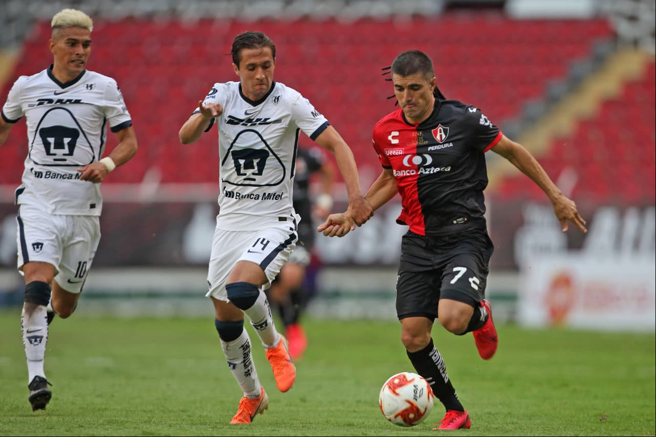 Con doblete de Juan Igancio Dinenno, los Pumas continúan con su racha perfecta en el Guard1anes 2020 de la Liga BBVA MX.