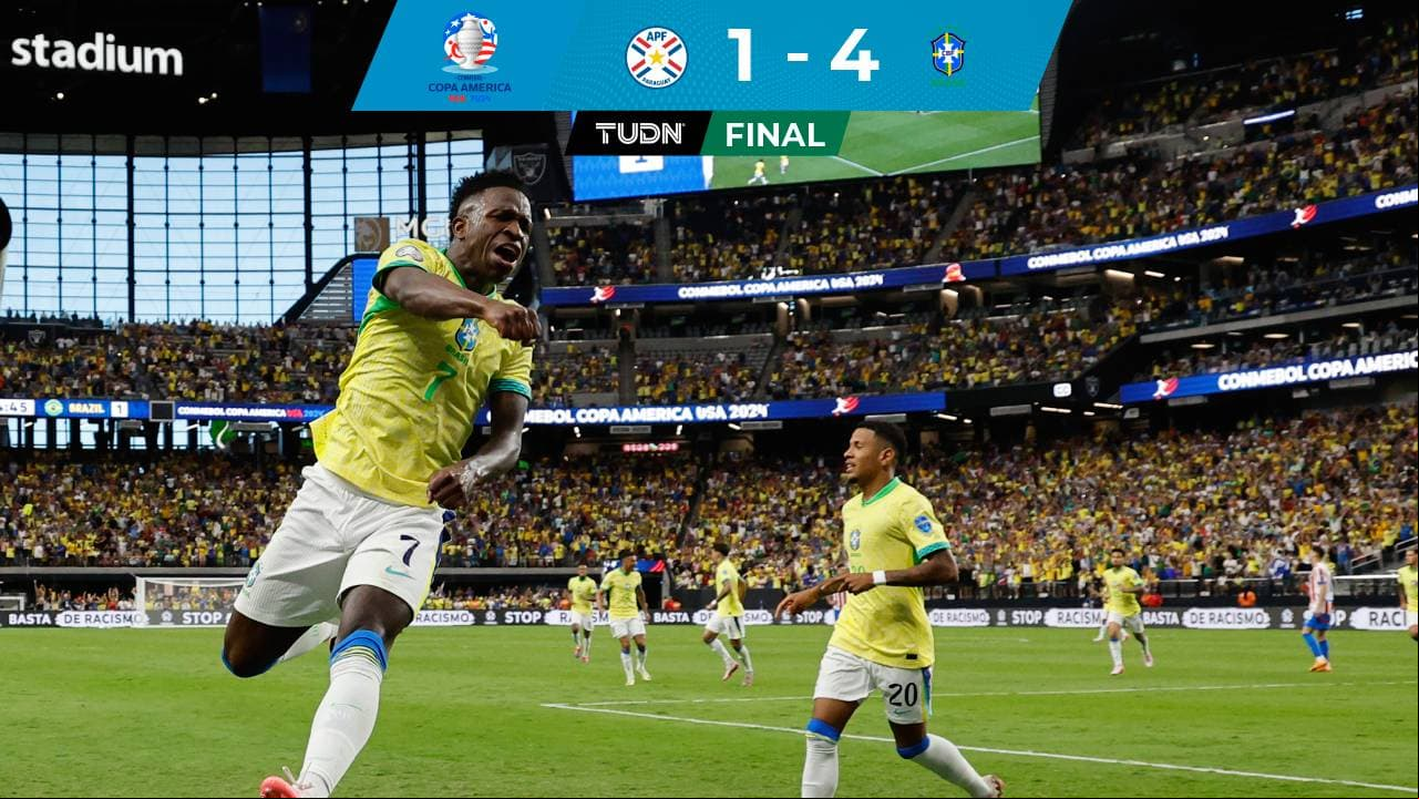¡Con virtual pase a Cuartos! Brasil golea a Paraguay