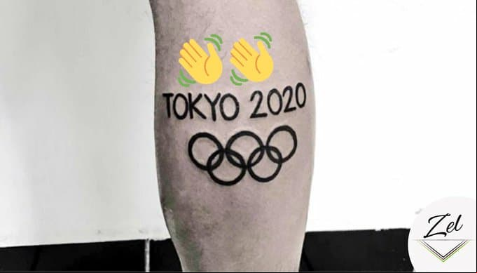 María Zel subió la imagen de un tatuaje alusivo a los Juegos Olímpicos de Tokyo 2020 y las redes sociales nos divertieron un poco.