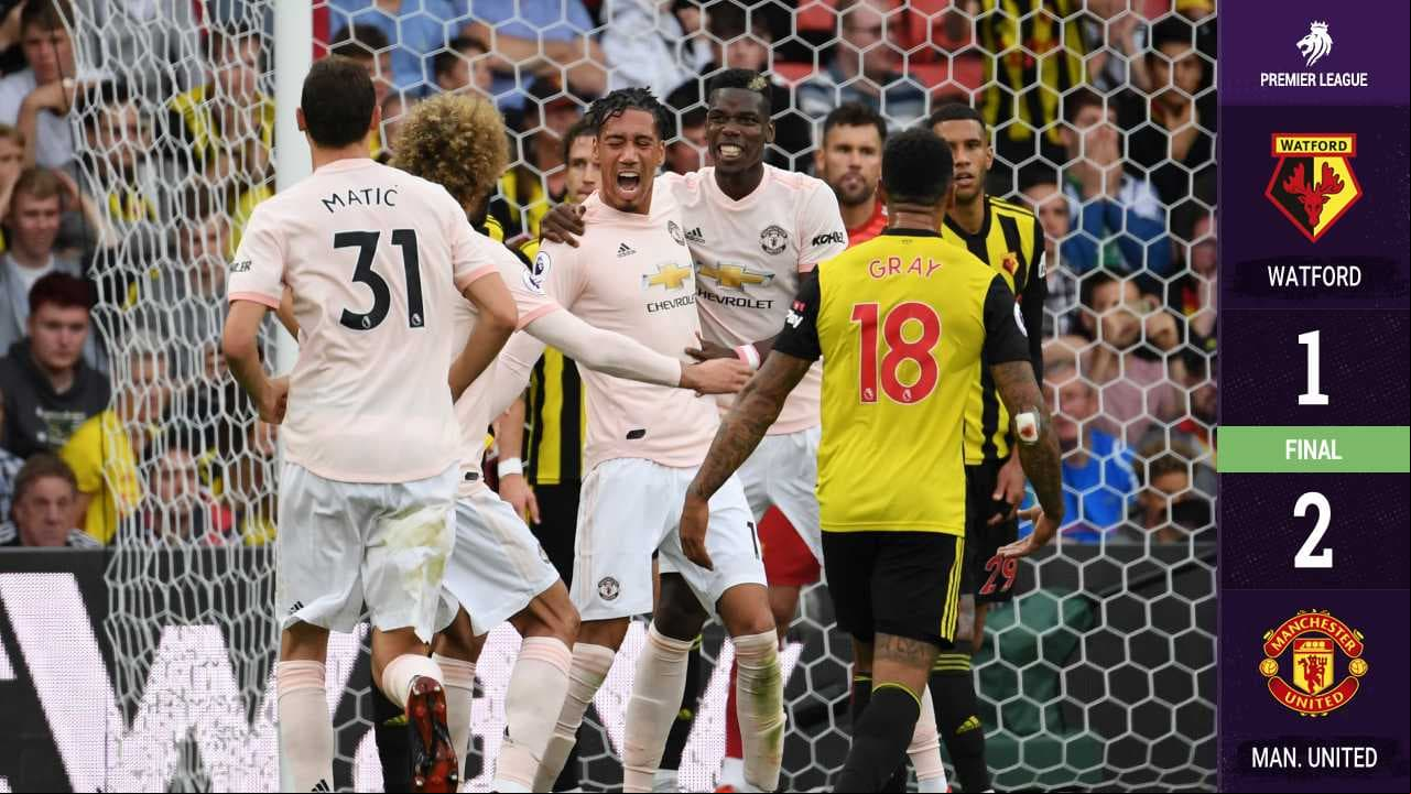 ¡Mourinho respira! El Manchester United suda la gota gorda para derrotar al Watford