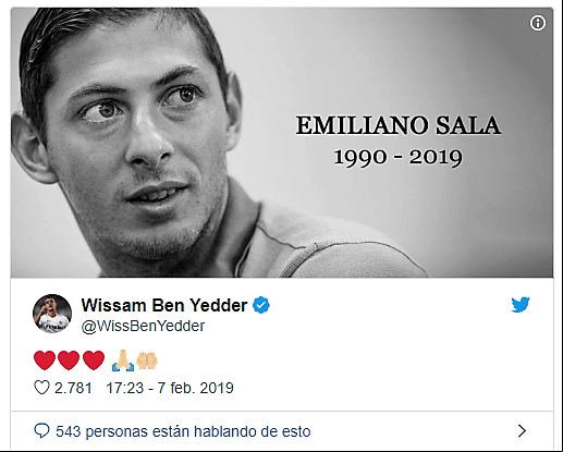 El delantero francés del Sevilla, Wissam Ben Yedder publicó esto.