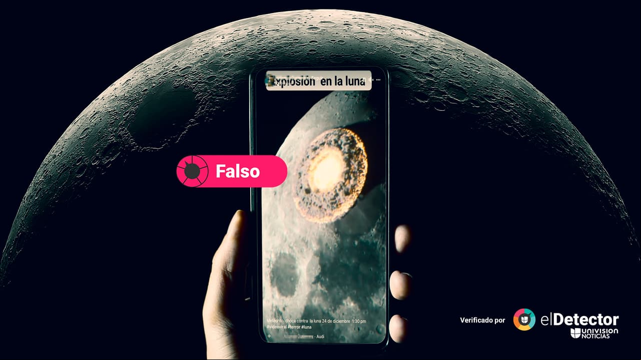 Es falso que ese video muestre un meteorito que chocó contra la Luna el 24 de diciembre: fue creado digitalmente