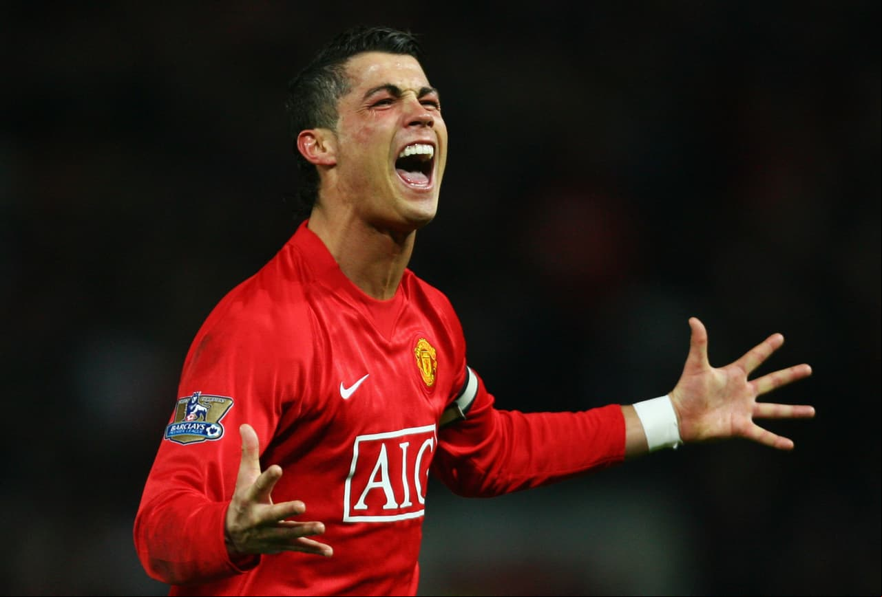 En la temporada 2007-08, Cristiano Ronaldo marcó 31 goles en 38 encuentros.