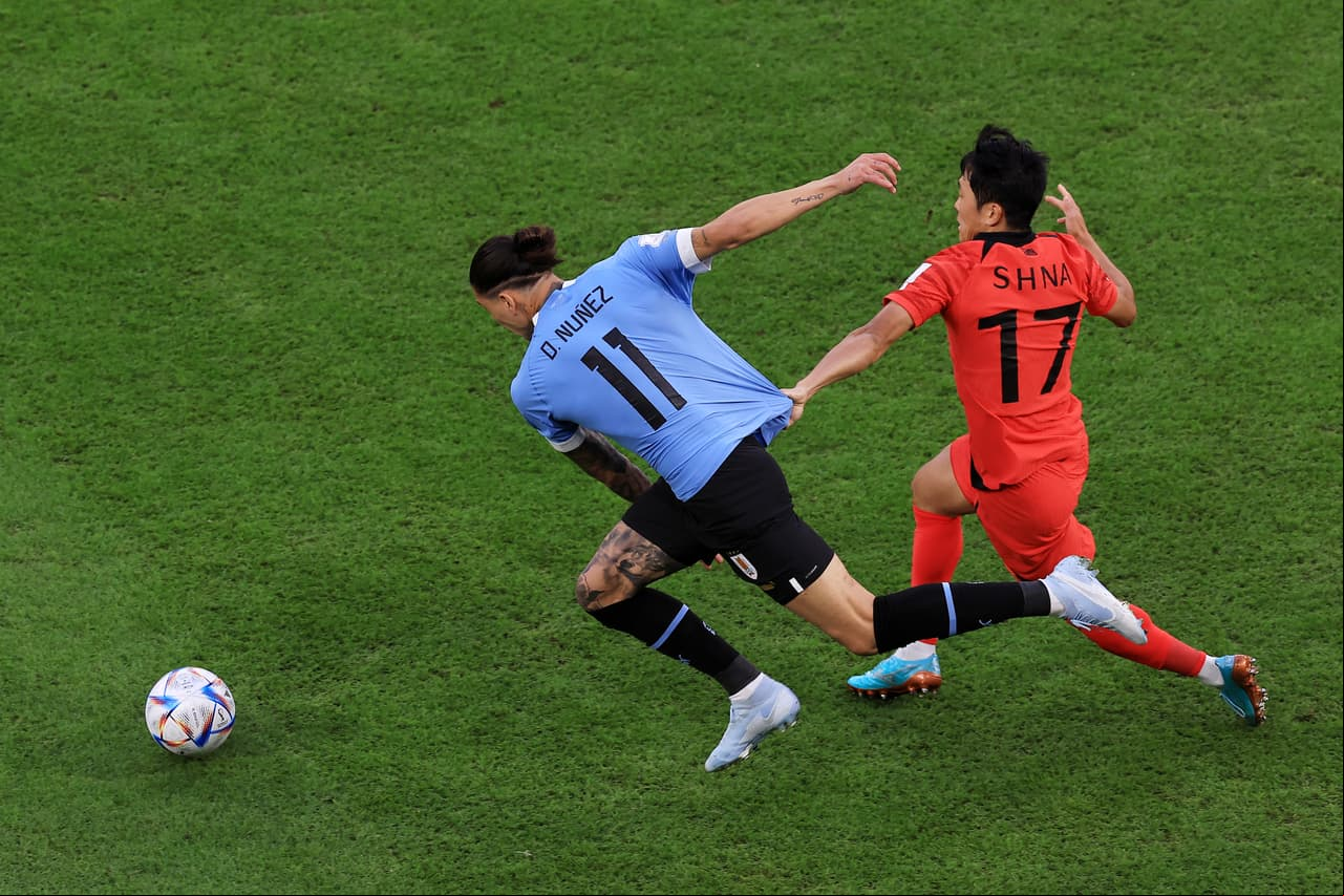 Uruguay y Corea del Sur empataron 0-0 en su debut en el Mundial Qatar 2022.