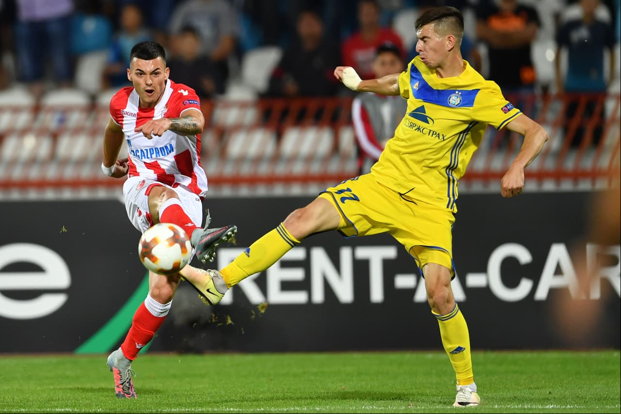 Estrella Roja 1-1 BATE Borisov: serbios y bielorusos se enfrentaron en este arranque, igualando con goles de Nemanja Radonjić (minuto 54) y Nikolay Signevich (minuto 72).