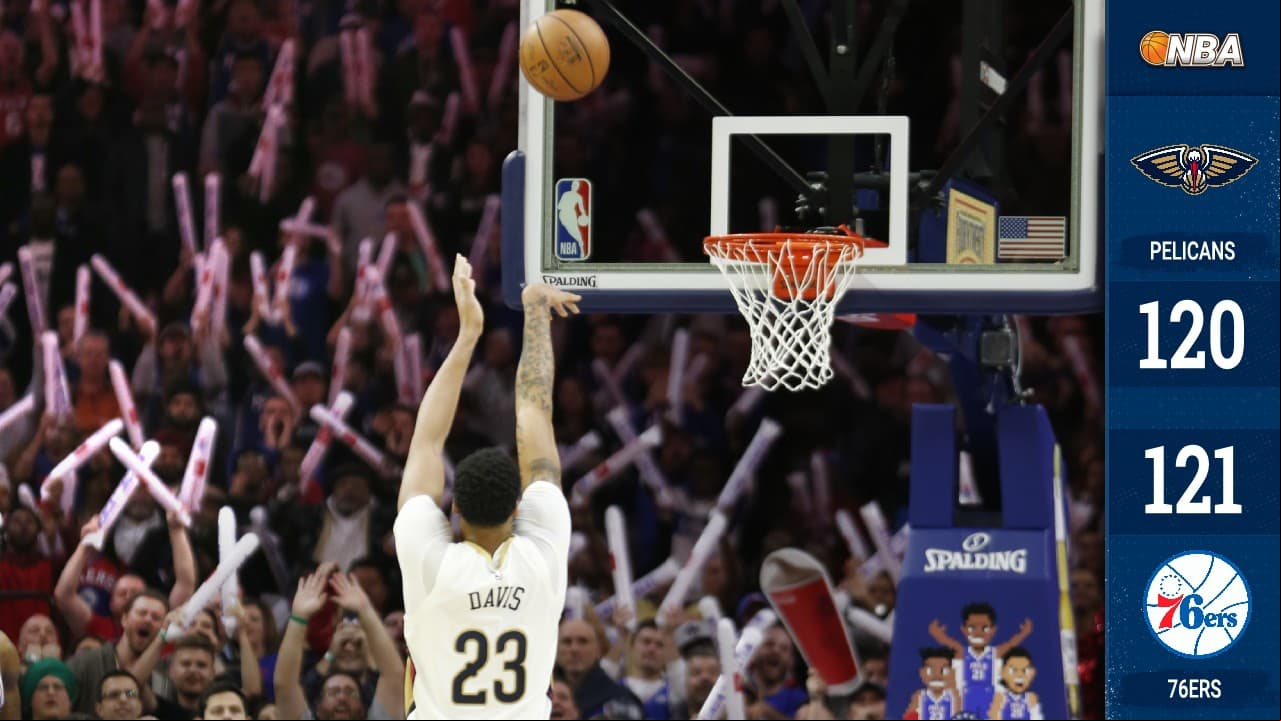 Anthony Davis falló el tiro que habría forzado la prórroga.