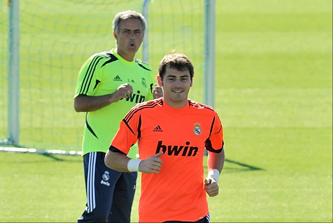 Agosto del 2012, cuando técnico y portero compatían el vestidor merengue.