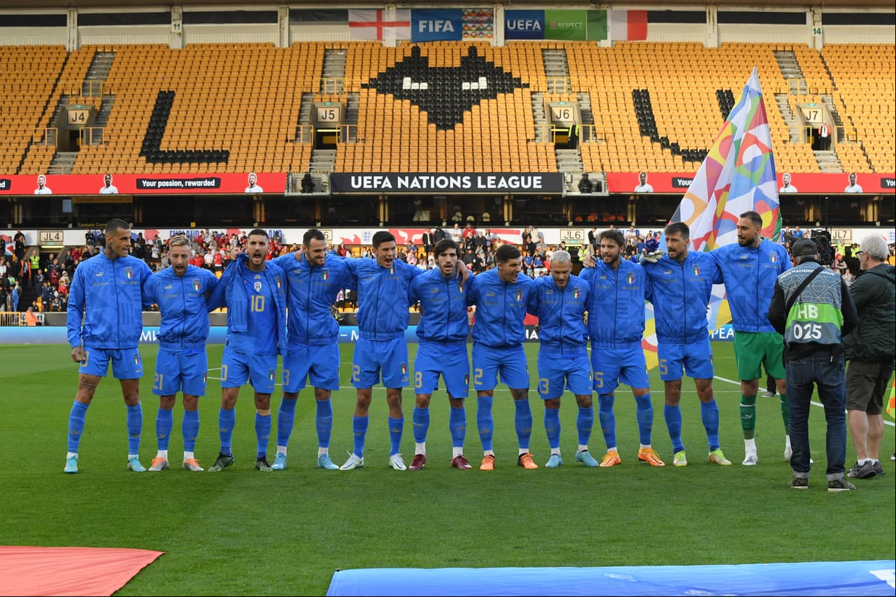 Inglaterra e Italia empataron sin goles en el Molineux Stadium, casa del Wolverhampton.