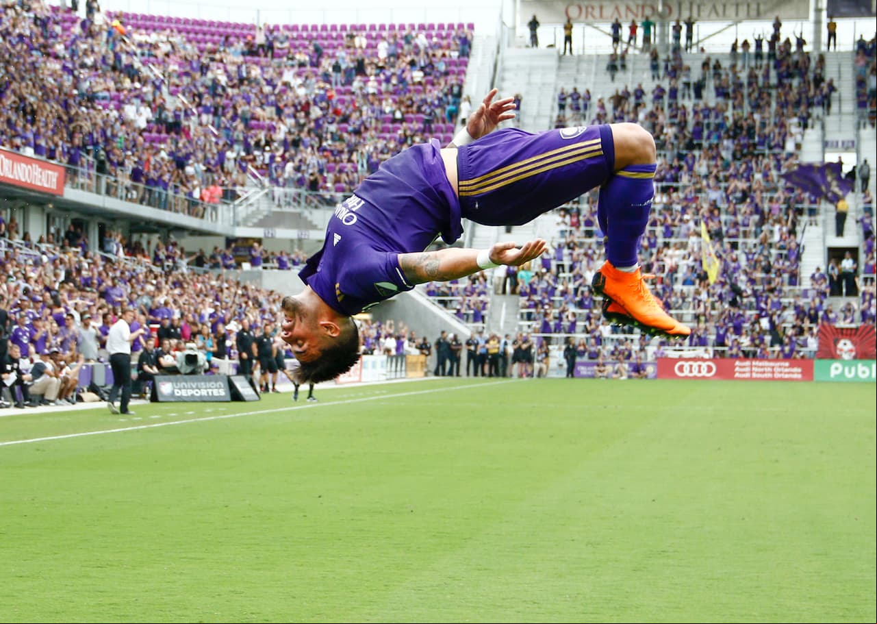 Dom Dwyer festeja gol Orlando City v NYRB
