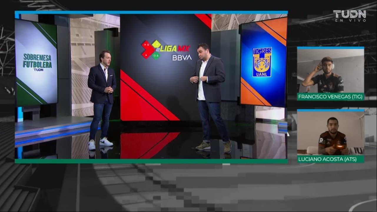 Luciano Acosta, el representante de Atlas, hizo lo que quiso con Francisco Venegas que no mostró habilidad en el futbol virtual.