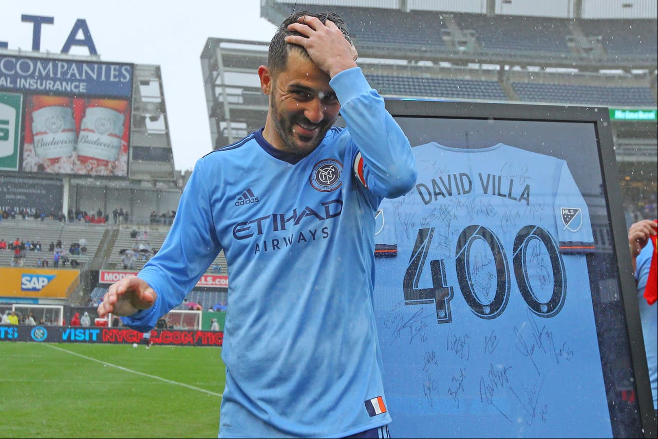En 'su' día, David Villa agradeció el homenaje de New York City FC con dos goles 
