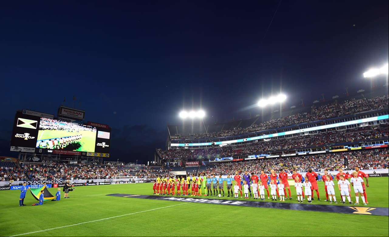 El Nissan Stadium, durante un partido entre Jamaica y Estados Unidos, en la Copa Oro de Concacaf de 2019.