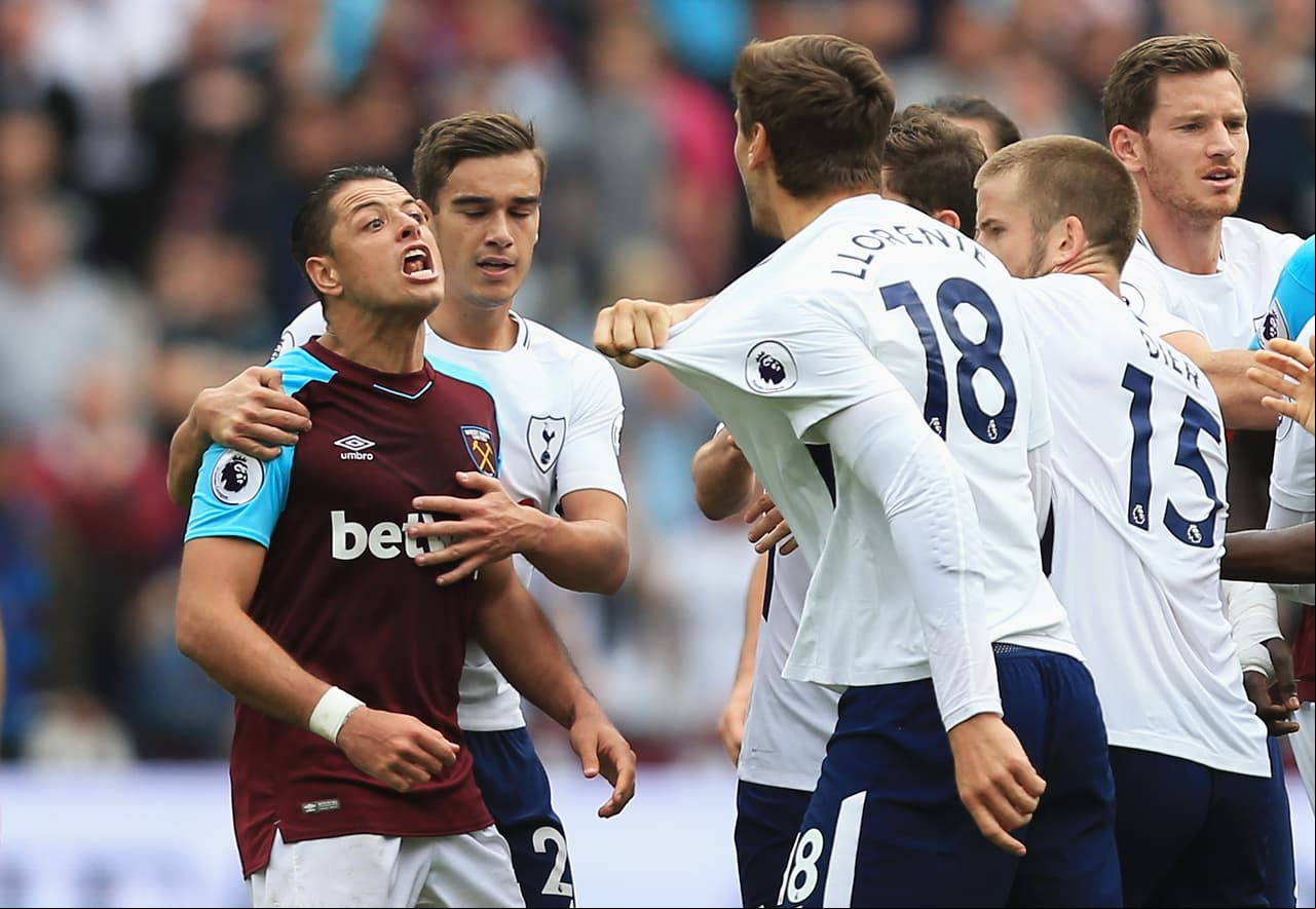 El West Ham de 'Chicharito' y el Tottenham son acusados de mal comportamiento