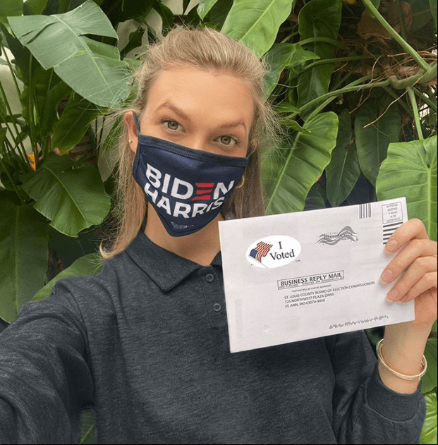 Karlie Kloss | Así mostraron su voto las celebridades en sus redes sociales.