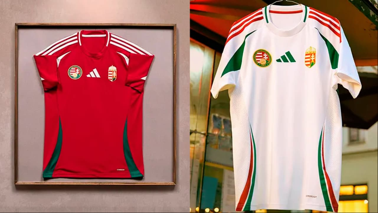 Estas son las playeras de local y visitante que utilizará la selección de Hungría en la UEFA Euro 2024.