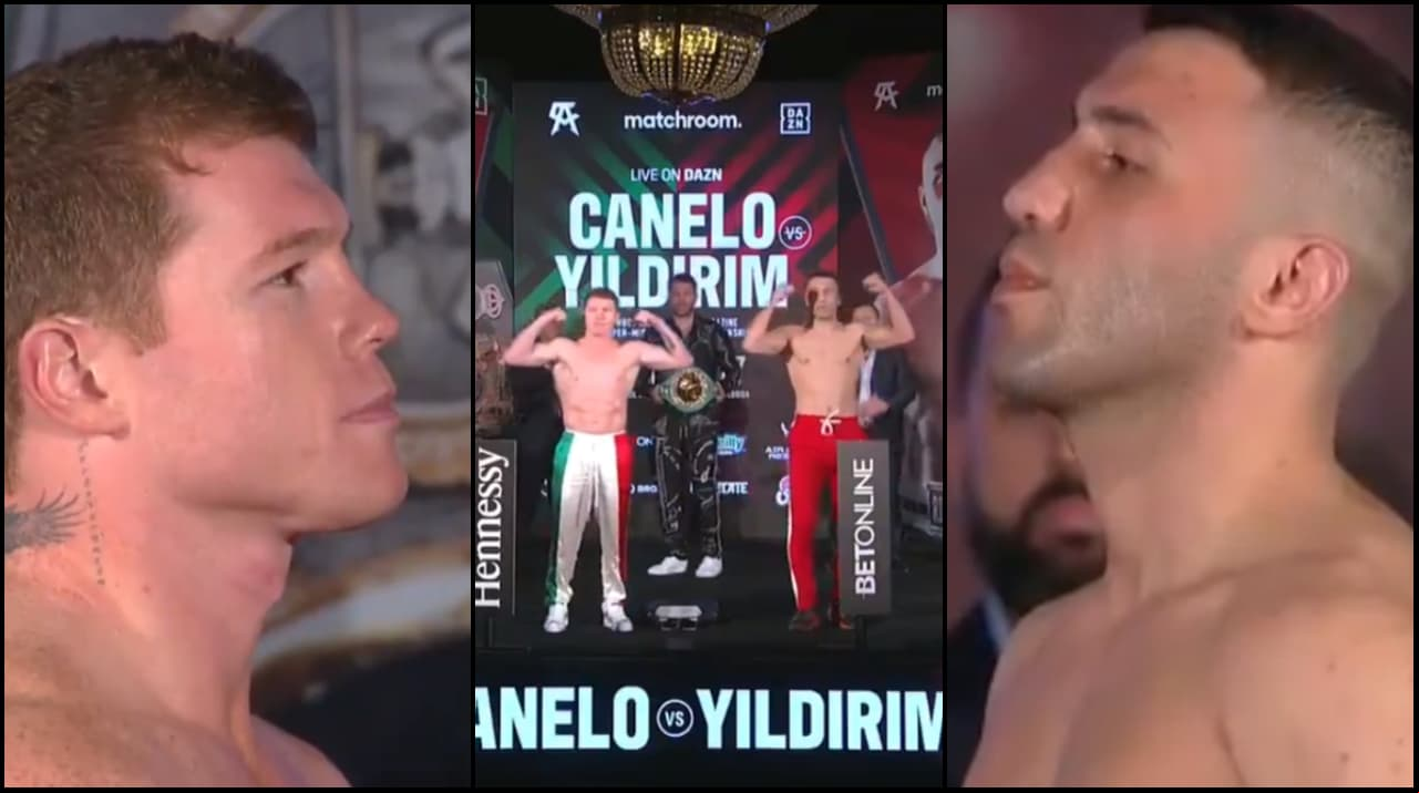 Así se vivió el pesaje previo al combate entre Canelo y Yildirim | Ambos peleadores cumplieron con el peso pactado para medirse por el título mundial supermediano del CMB.