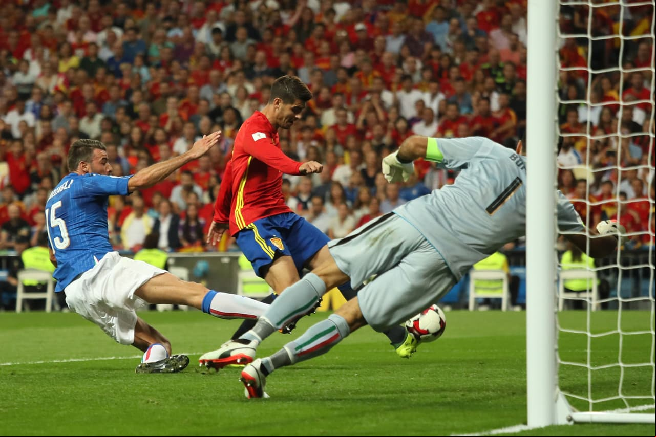 El último gol del partido llegó al minuto 77 en un contragolpe de Sergio Ramos, quien le sirvió la pelota a Álvaro Morata.