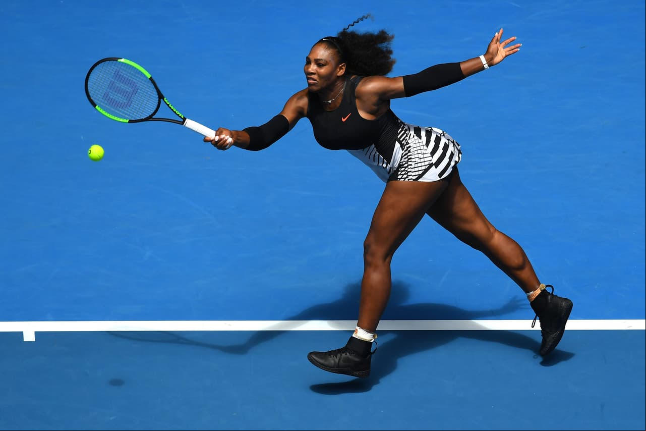 La estadounidense Serena Williams no dejó duda de que es una de las favoritas y derrotó a la suiza Belinda Bercic.