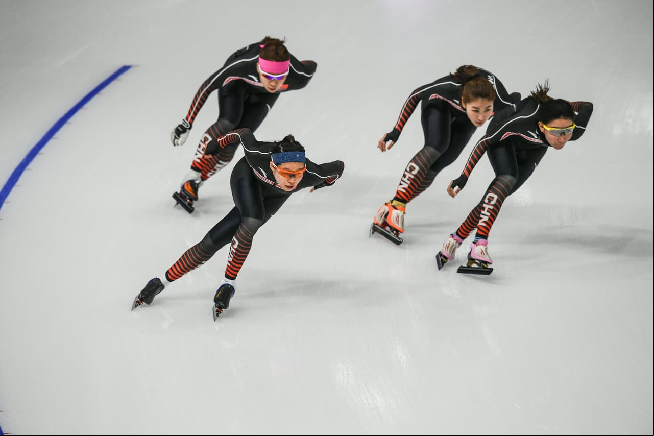 Espectaculares imágenes de la preparación y entrenamientos de los atletas en las diferentes disciplinas previo al comienzo de los Juegos Olímpicos de Pyeongchang 2018.