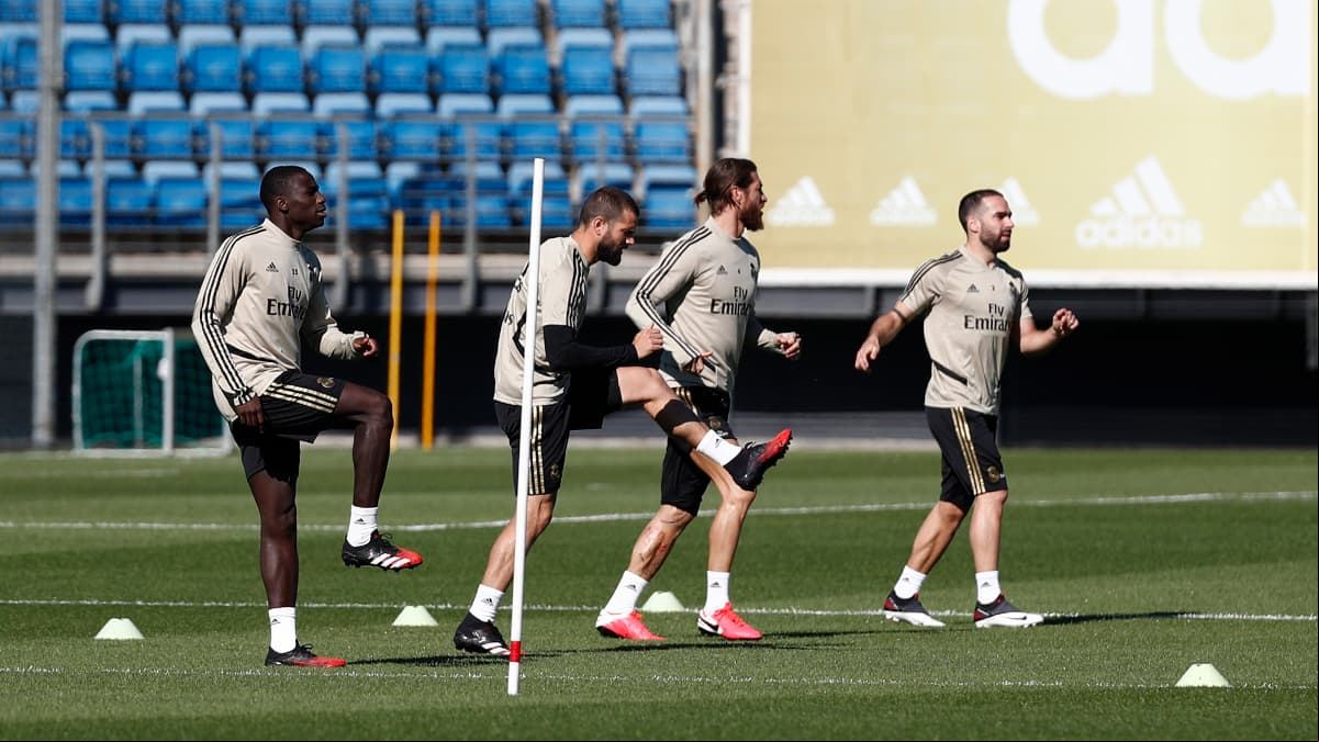 El equipo merengue también entrenó de manera conjunta, se olvidaron los grupos de trabajo en las prácticas.