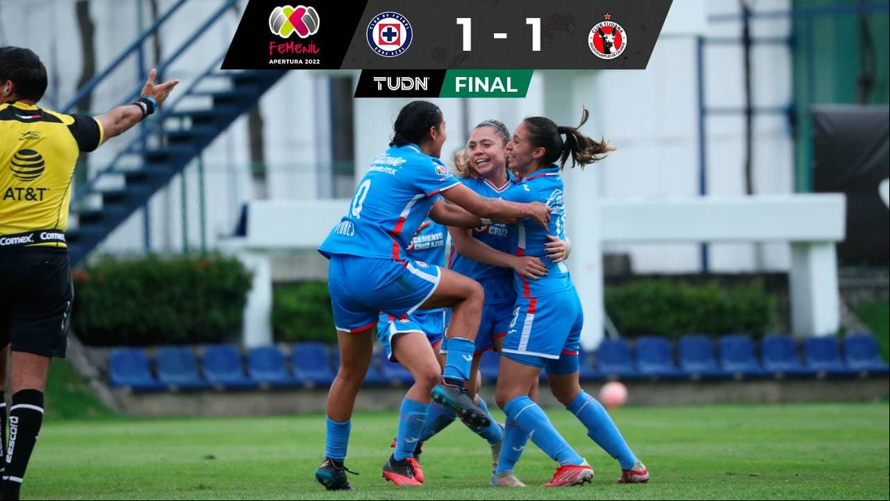 Daniela Monroy rescata a Cruz Azul y logra el empate ante Tijuana