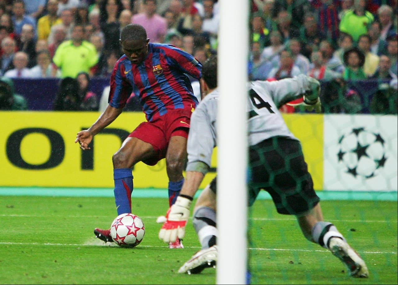 Su paso por Barcelona fue muy exitoso y anotó en momentos clave como las Finales de Champions League en 2006 y 2009.