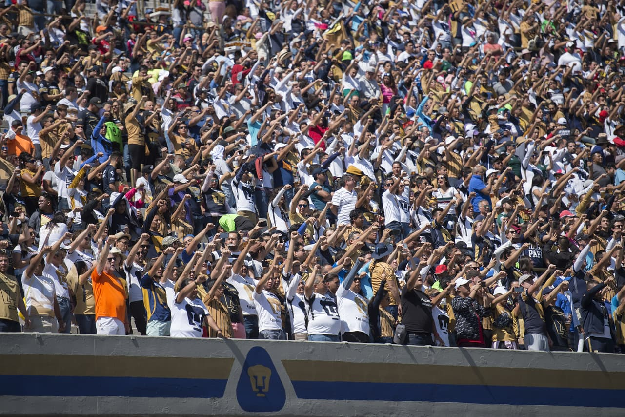 Pumas y su gente acompañaron el Clásico Capitalino durante los 90 minutos en Ciudad Universitaria.