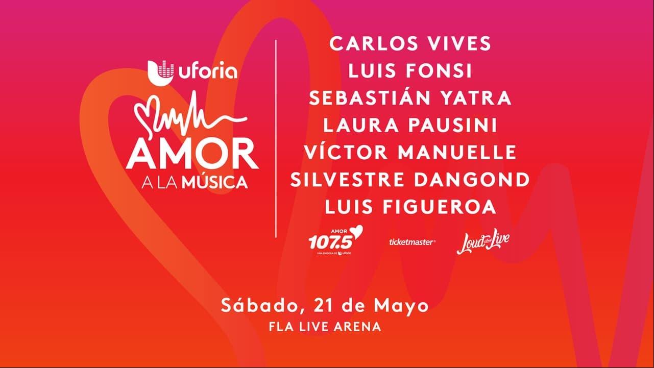 El concierto ‘Amor A La Música’ de Uforia contará con Luis Fonsi, Sebastián Yatra, Carlos Vives y más