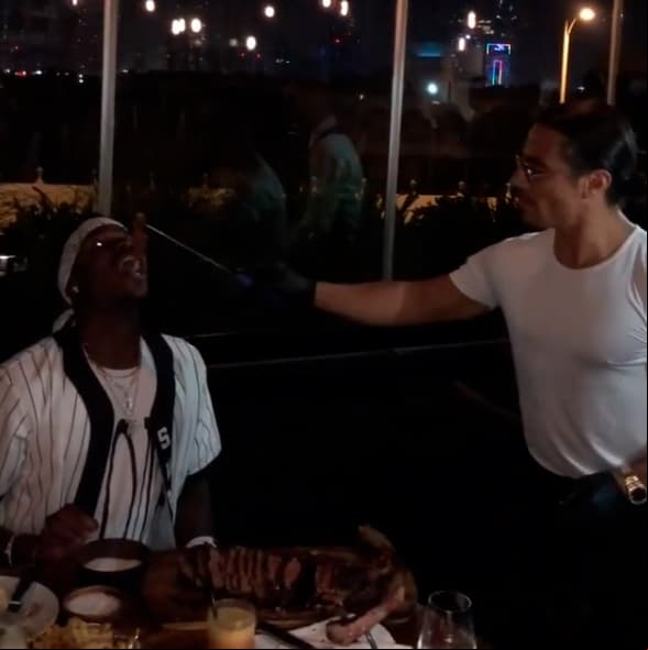 Con otra deliciosa porción de carne proporcionada por Salt Bae se cerró lo que fueron dos visitas de lujo en uno de los mejores restaurantes del mundo.