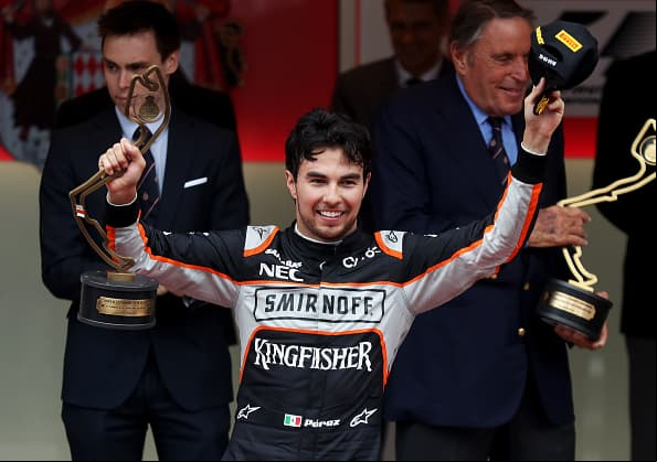 'Checo' celebra en Mónaco