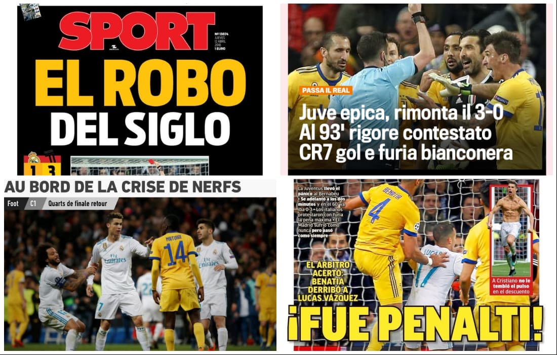 ¿Robo o penalti?: la prensa española debate por el pase del Real Madrid en Champions