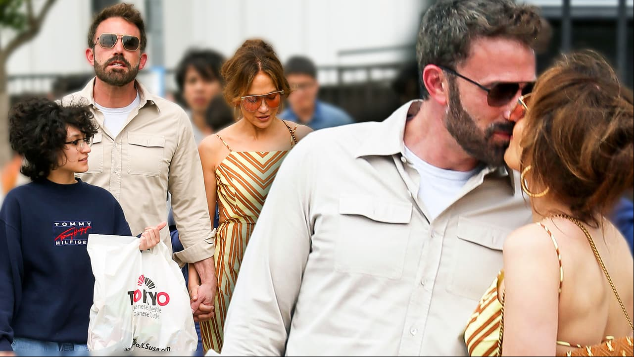 Ben Affleck y JLo se 'comen' a besos frente a Emme y Max y echan por borda rumores de crisis
