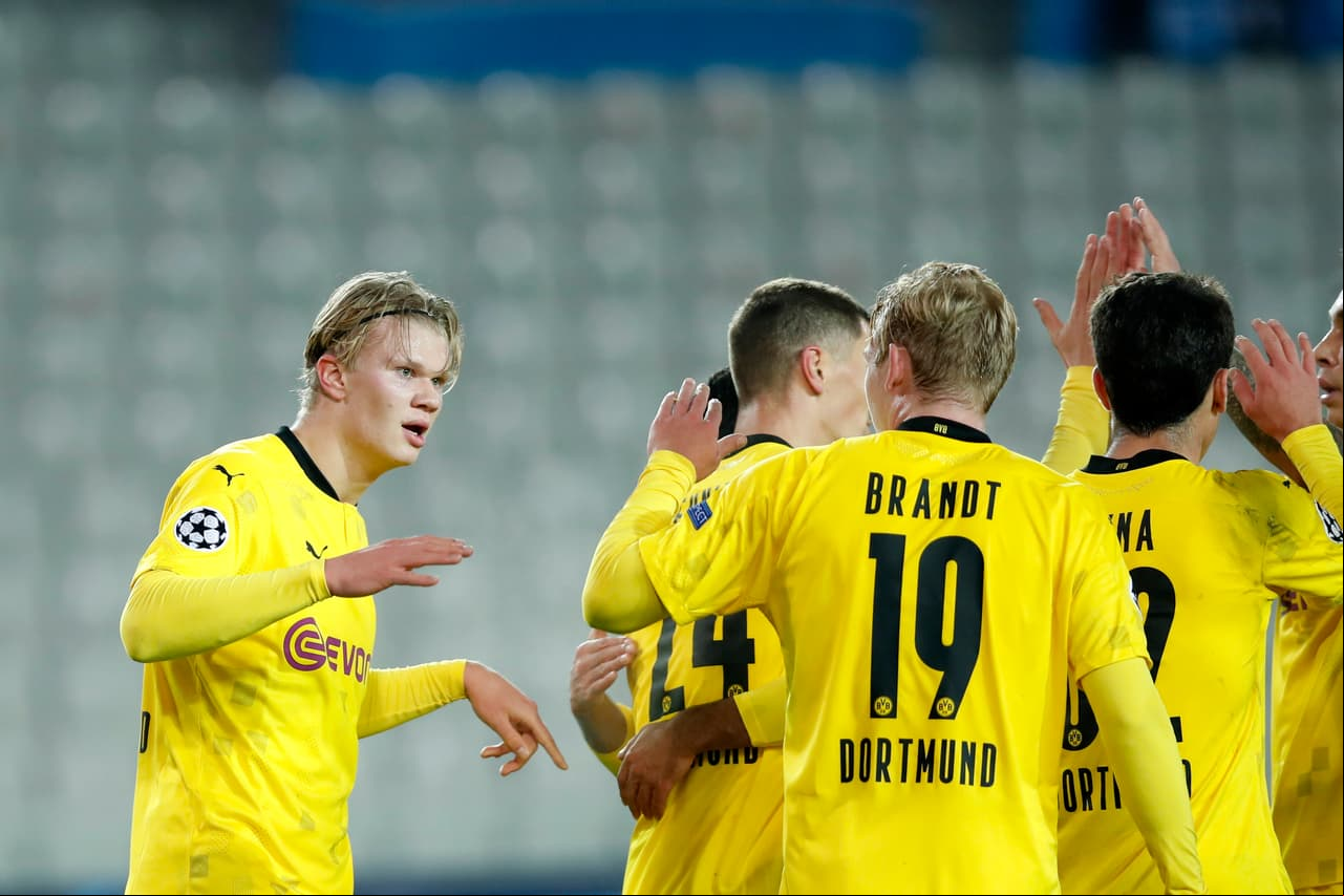 Borussia Dortmund goleó al Brujas 0-3 en su visita al Jan Breydel; el cuadro alemán encabeza el Grupo F con seis unidades el equipo belga se queda con cuatro.