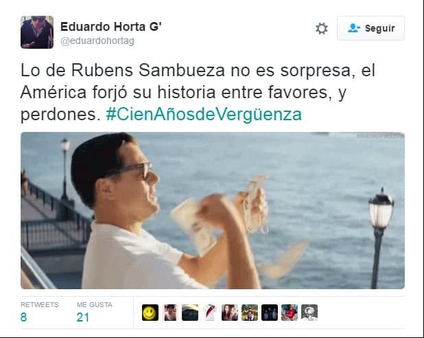 Después de que se conociera que Sambueza jugará el Clásico las burlas y quejas no podían faltar.