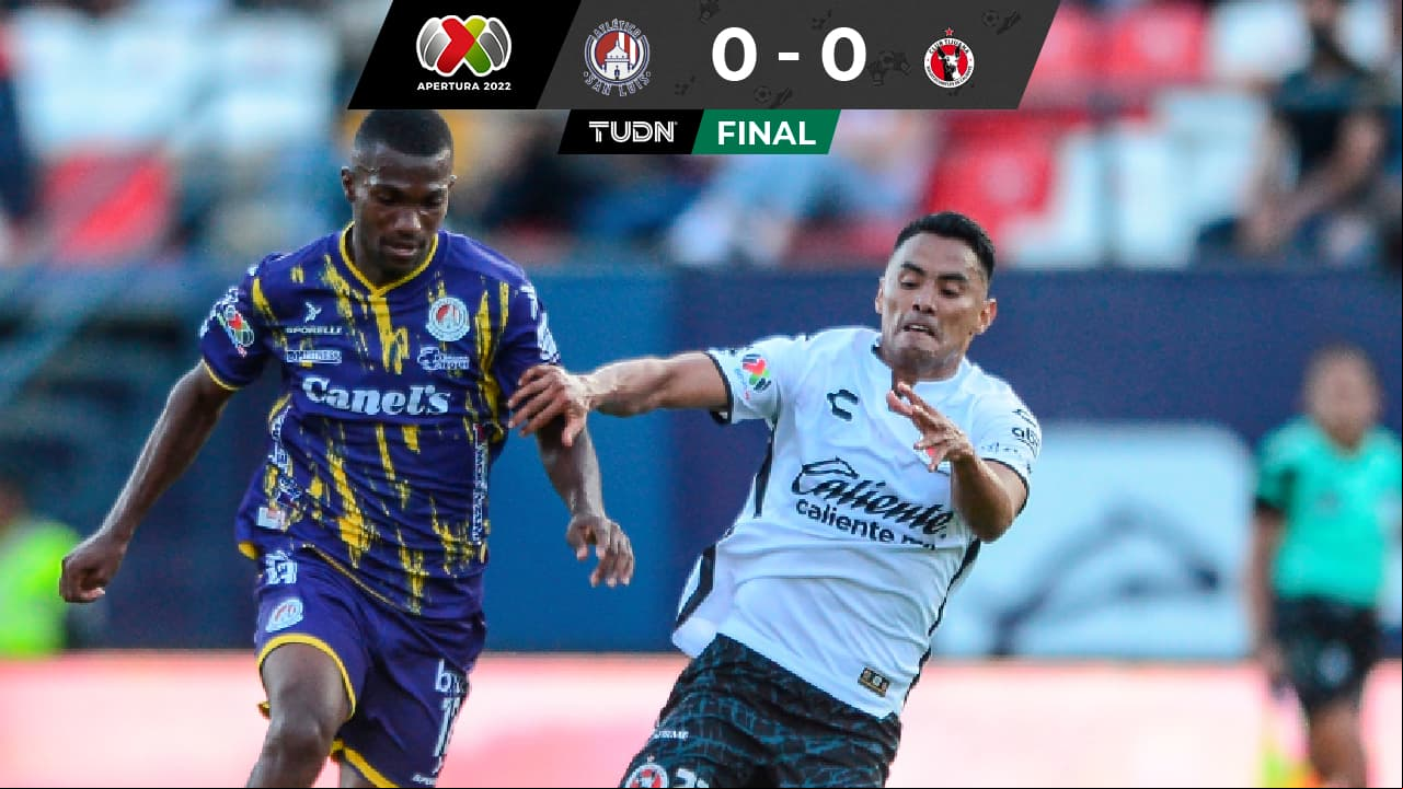 Atlético San Luis y Tijuana empatan en un partido sin goles