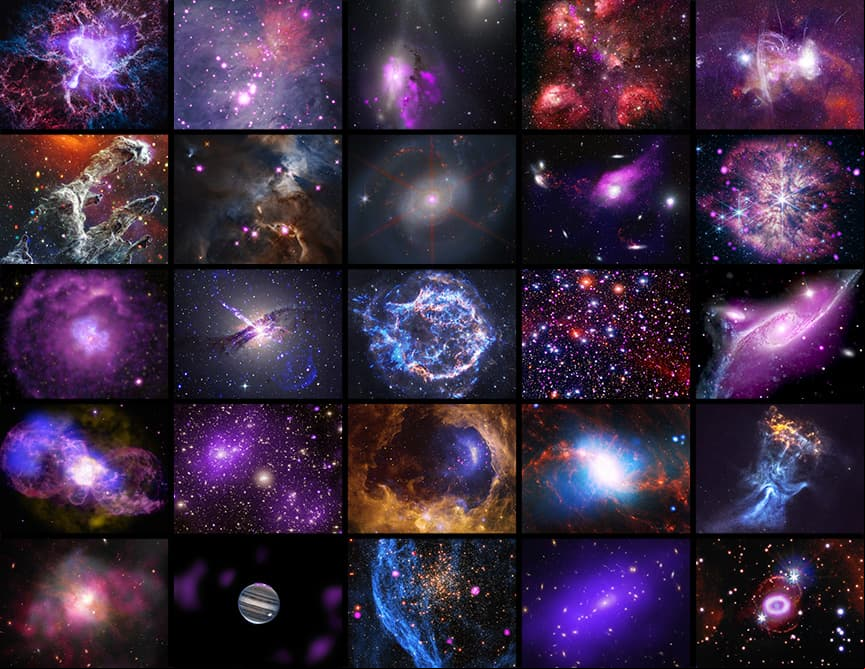 Un moño, una pata de gato, un cangrejo: las peculiares formas captadas por el telescopio espacial Chandra