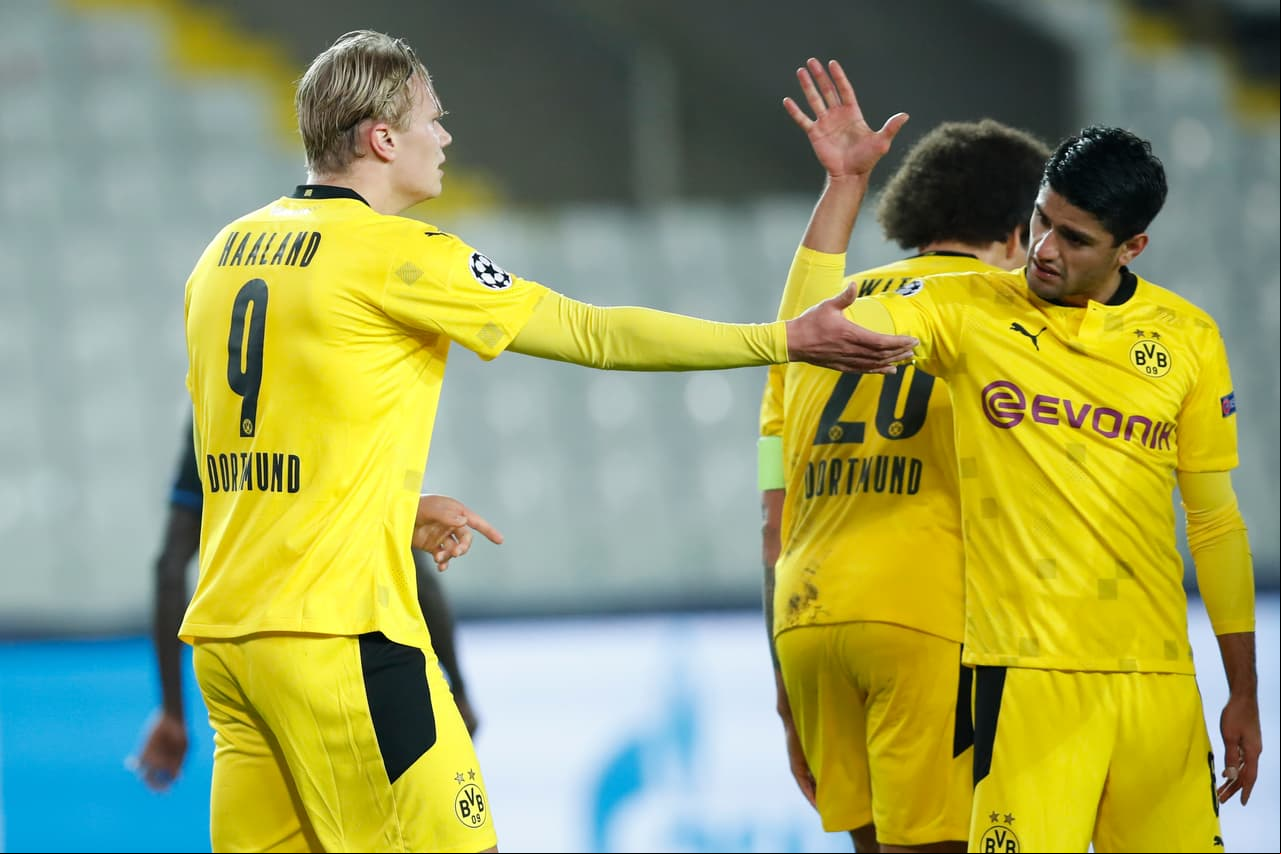 Borussia Dortmund goleó al Brujas 0-3 en su visita al Jan Breydel; el cuadro alemán encabeza el Grupo F con seis unidades el equipo belga se queda con cuatro.