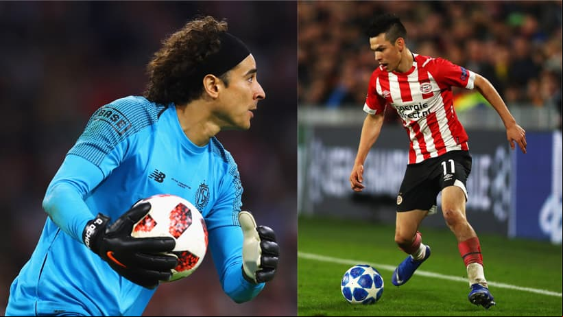 Guillermo Ochoa e Hirving Lozano.