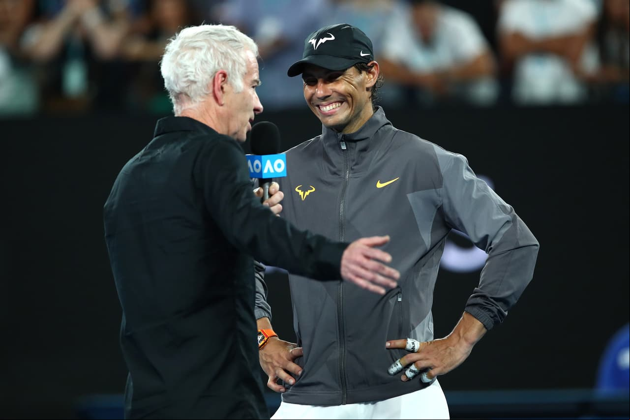En el encuentro con el extenista John McEnroe para su entrevista, el español no ocultó su felicidad por superar esas dificultades.