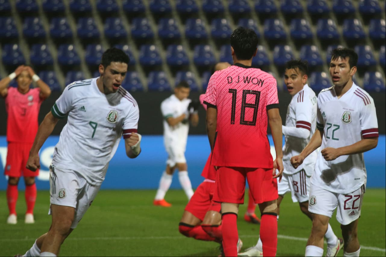 México derrotó a Corea del Sur en amistoso | Con goles de Jiménez, Antuna y Salcedo, el Tri despachó 3-2 al cuadro asiático.