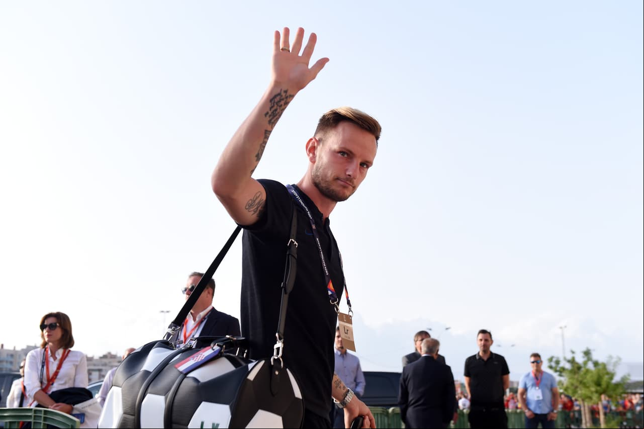 ALICANTE, SPAIN - SEPTEMBER 11: Ivan Rakitic of Croatia arrives outside the stadium prior to the UEFA Nations League A group four match between Spain and Croatia at on September 11, 2018 in Alicante, Spain. (Photo by Denis Doyle/Getty Images)