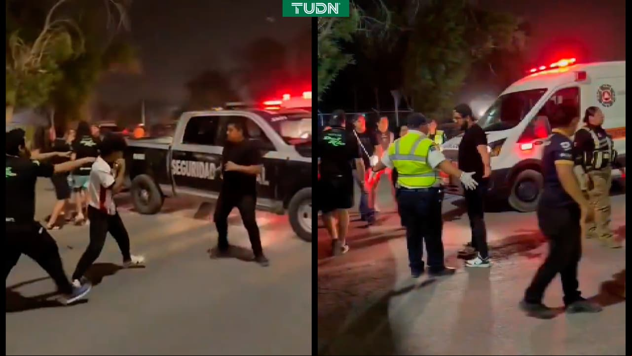 Aficionados de Pumas y Juárez protagonizan pelea fuera del estadio 