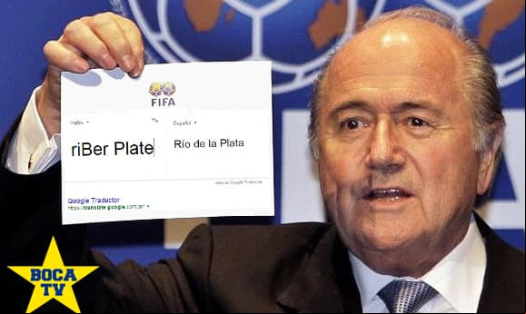 Sepp Blatter confundió a River Plate con el Club Río de la Plata y los memes no se hicieron esperar.