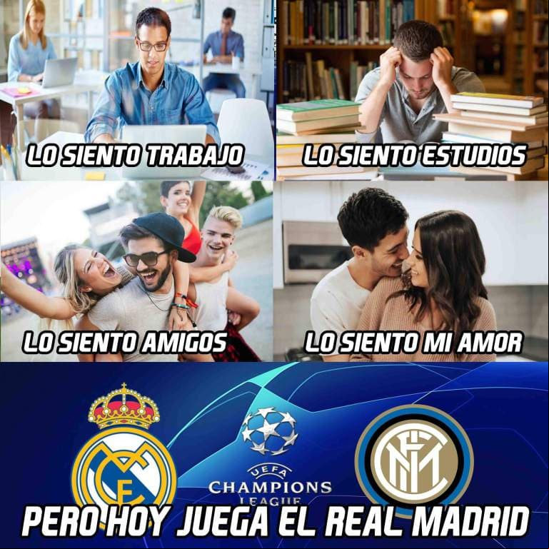 Los merengues alcanzaron a quedarse con los tres puntos ante el Inter, pero no se salvaron del cotorreo.