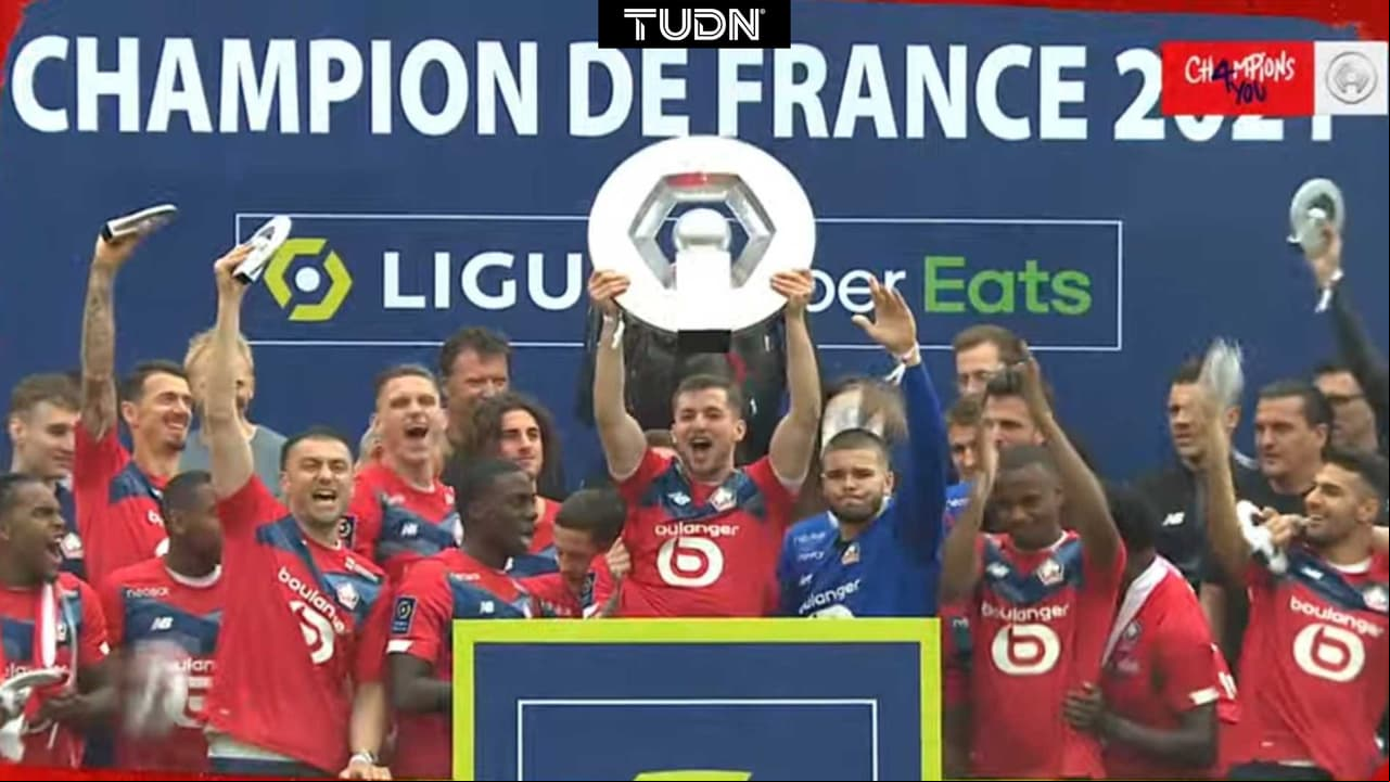 ¡Festejo a lo grande! Lille celebra título de la Ligue 1
