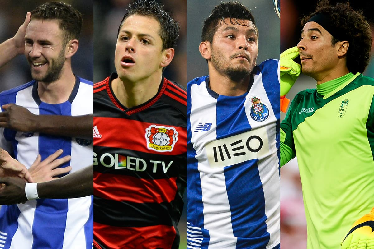 Con el mercado de fichajes aún abierto hasta el próximo 31 de agosto, quince mexicanos ya forman parte de las principales ligas de fútbol europeo al arranque de la temporada 2016-17.