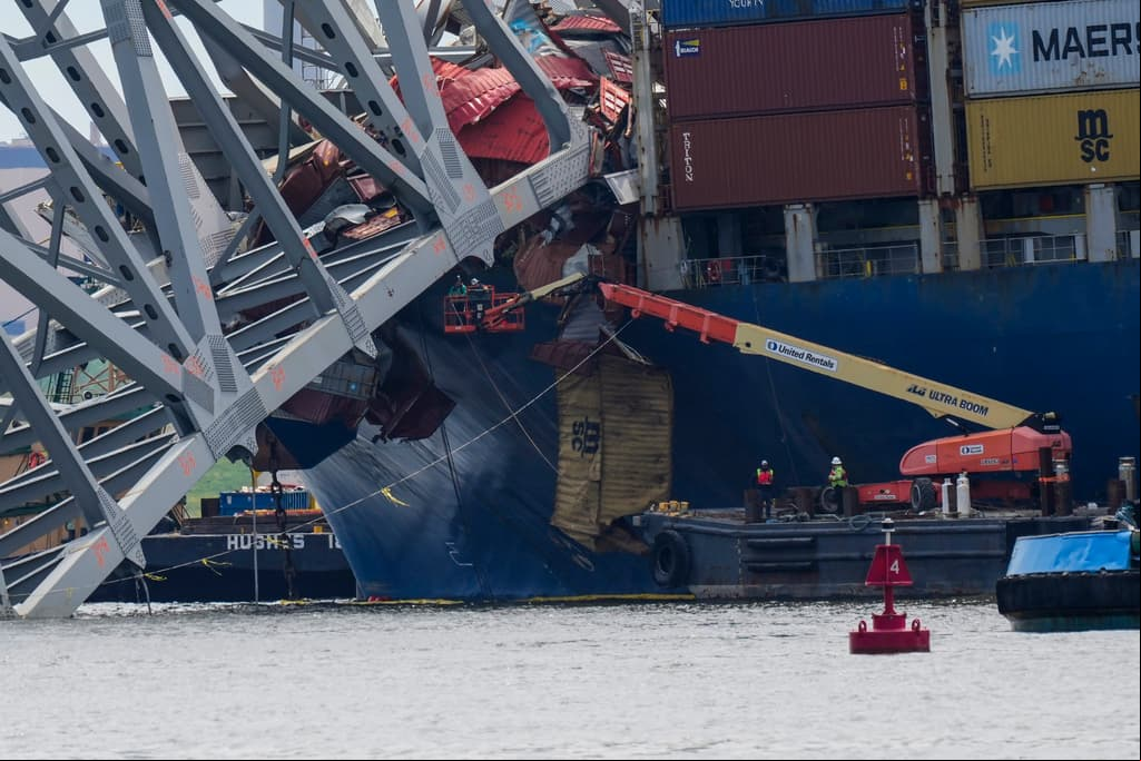Recuperan el cuerpo de una quinta víctima del colapso del puente Francis Scott Key de Baltimore