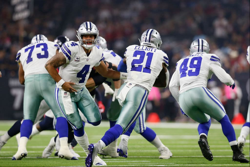 Los Cowboys no se quedaron de brazos cruzados. En el tercer cuarto armaron una buena serie ofensiva y Dak Prescott halló a uno de sus receptores en el end zone.
